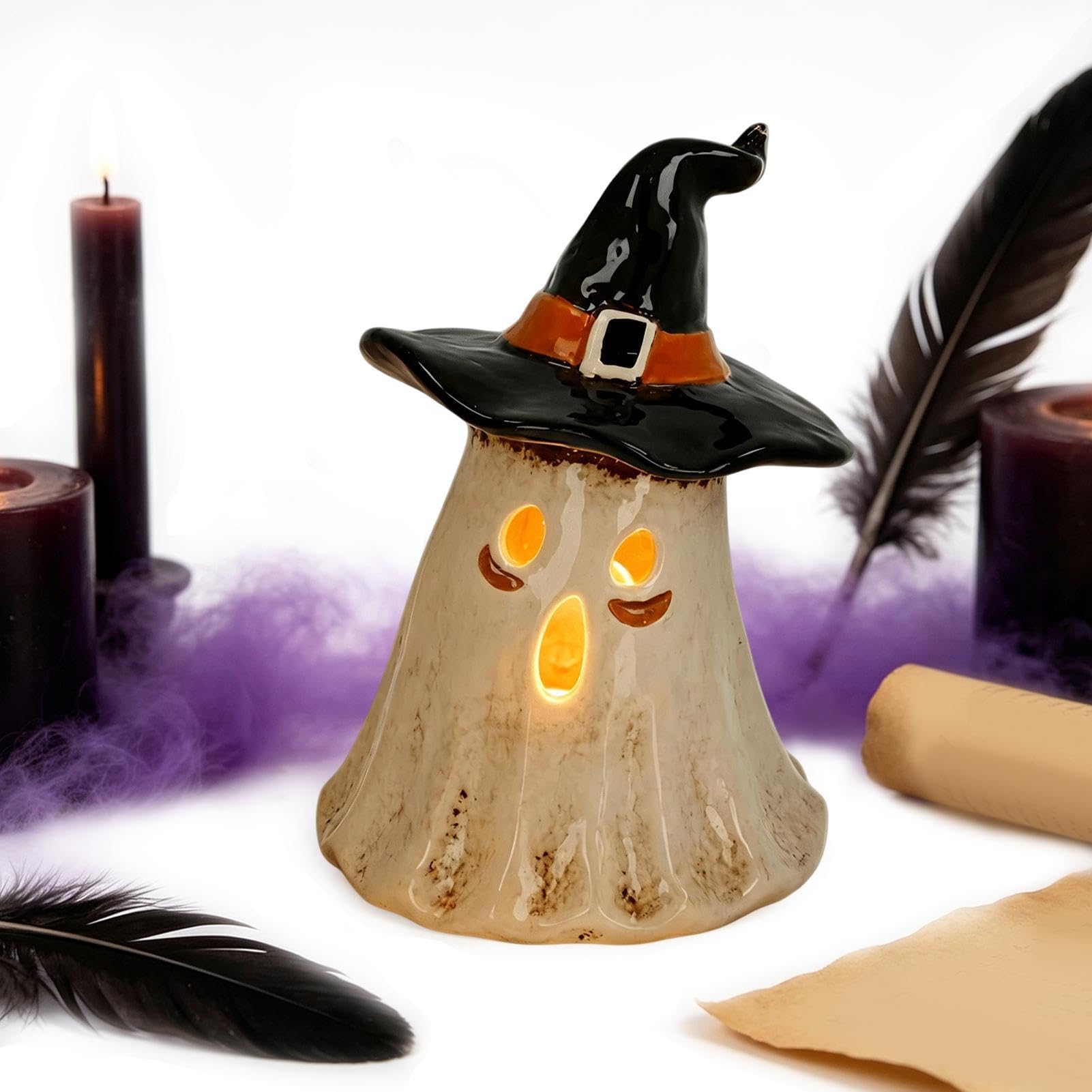 Figuras fantasmas decorativas iluminadas para Halloween y hogar