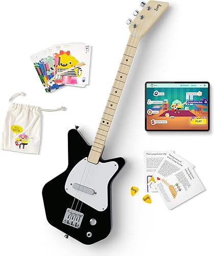 Miniatura 8 de Loog Guitarra eléctrica profesional para niños a partir de 6 años, aplicación de aprendizaje y lecciones incluidas