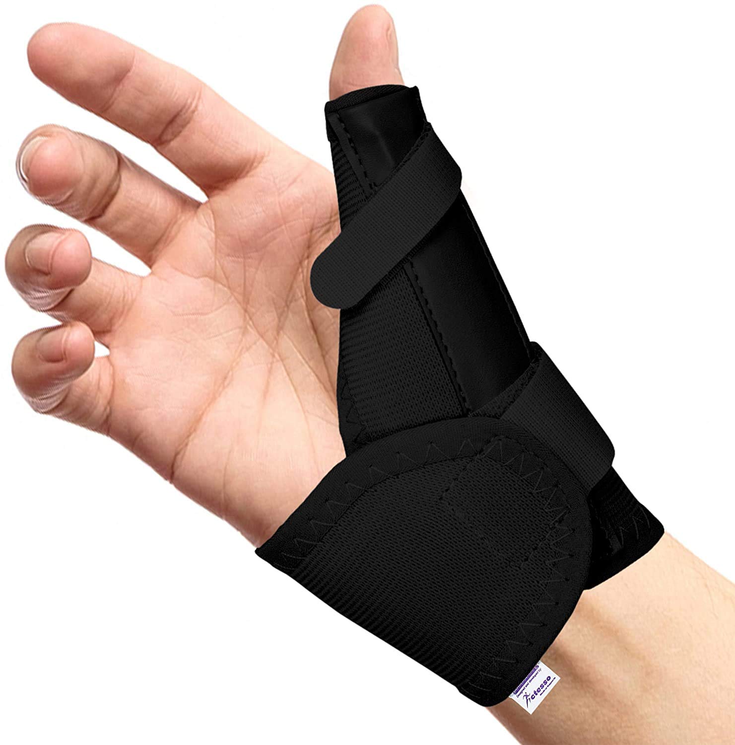 Buy Actesso Elastic Thumb Support Brace Thumb Splint for Thumb Injury, Tendonitis, De Quervain