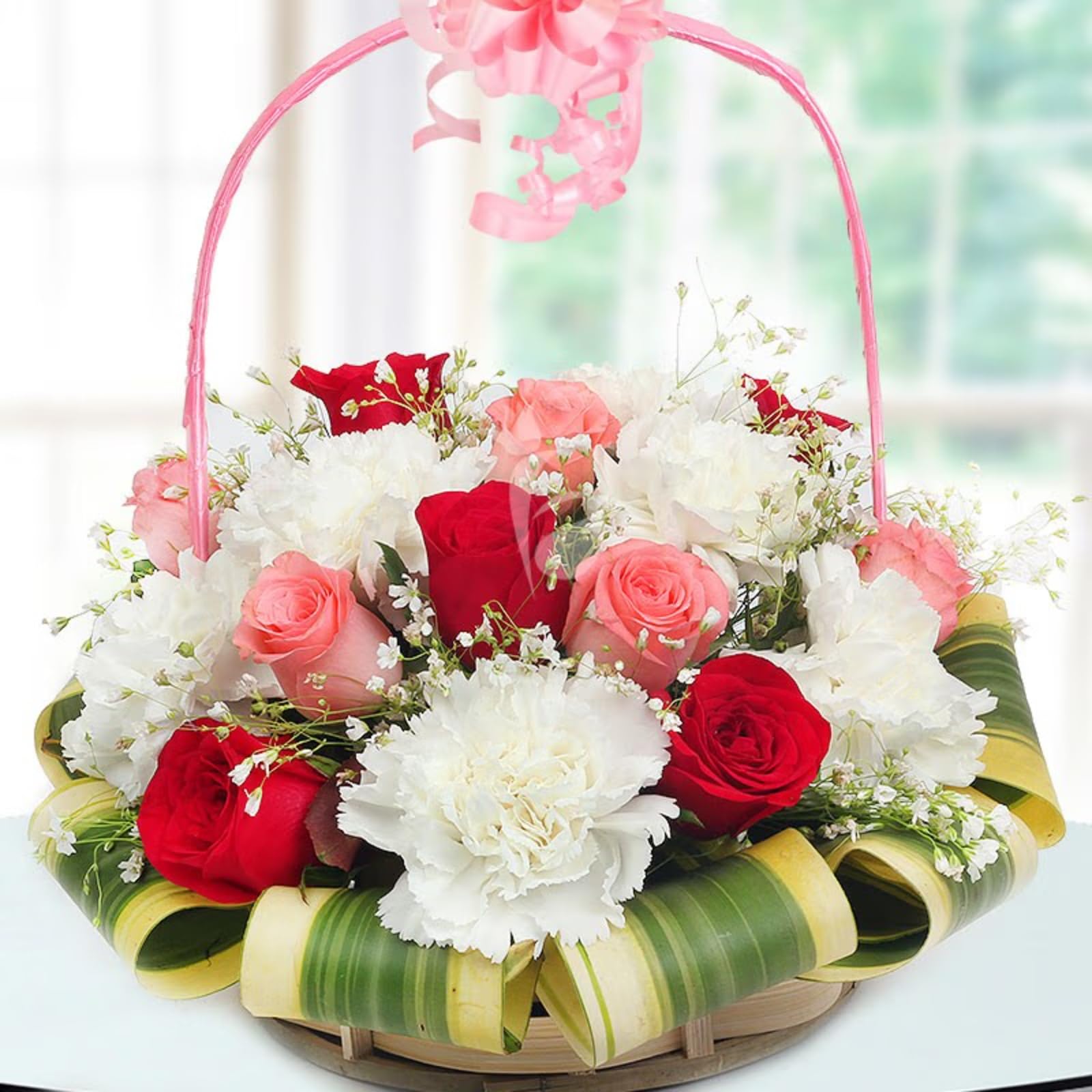 Premium Rose & Carnation Bouquet - Same Day Delivery -1
