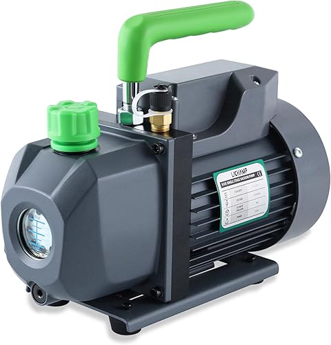 Lichamp Bomba de vacío, 4.5 cfm 13 HP HVAC Bomba de vacío de una etapa para R134a R410a R22 R12, para aire acondicionado automotriz refrigerante,