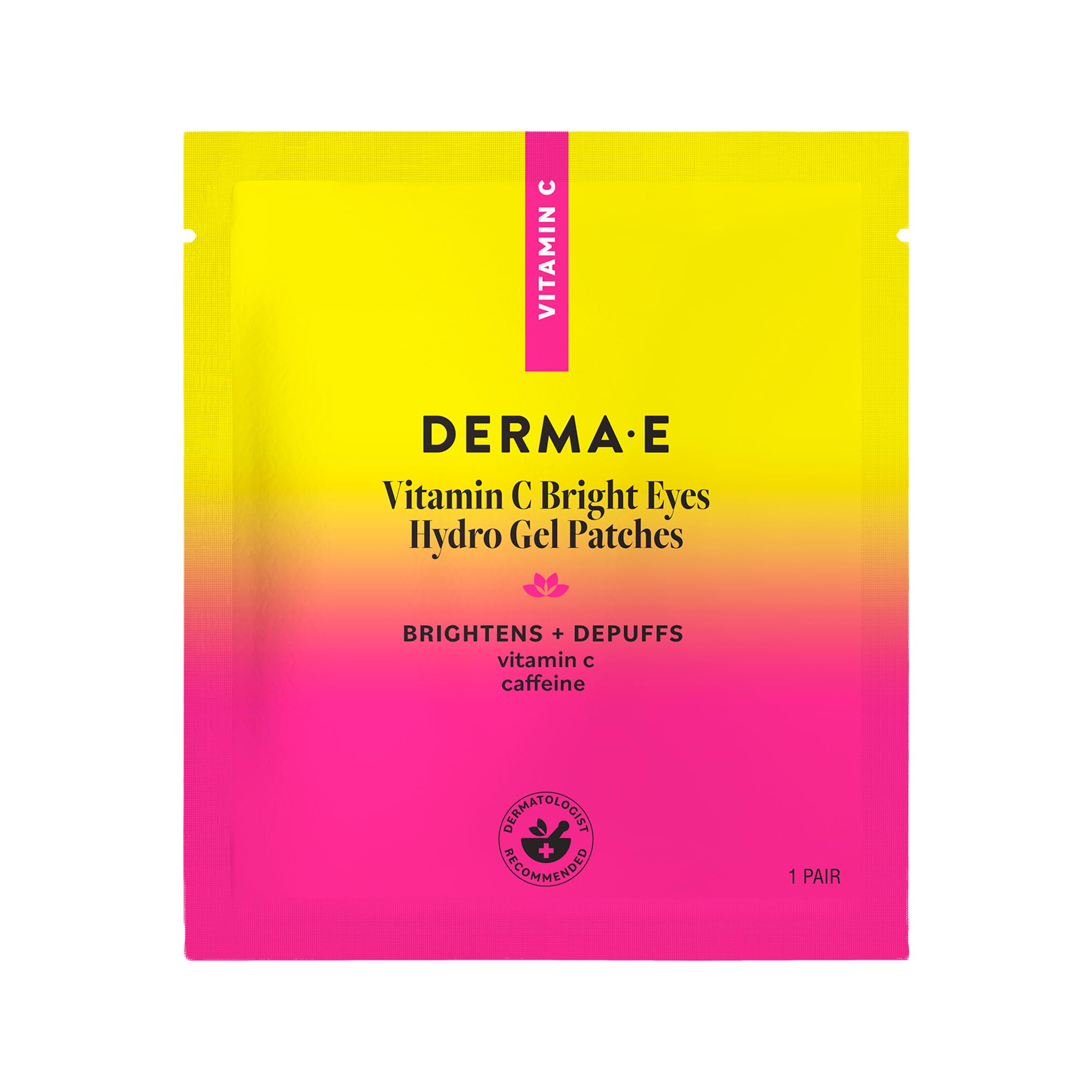 Derma E Vitamin C Bright Eyes Hydro Gel Under Eye Patches, 5 Pairs