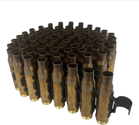 GREENZONE Custom Made 7.62 Metal Bullet Belt - Gold Fashion Accessory for Fancy Dress Costume for Army Steam Punk Rock & Roll Gothic Goth Black Metal Novelty Heavy Emo