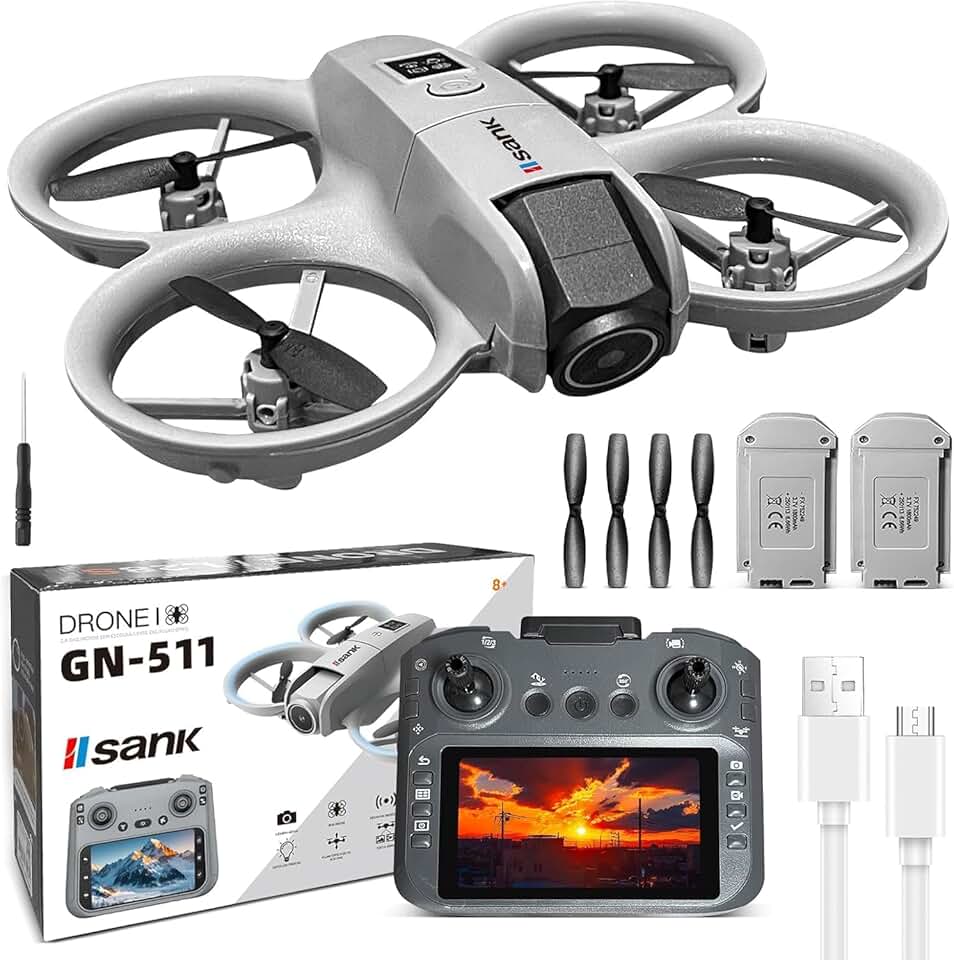 Mini Drone D1 Pro com 180 ° Câmera Elétrica ajustável HD WiFi Fluxo de Luz Drone com sensor de obstáculos