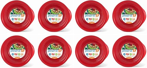 Miniatura 9 de Preserve Tazones sin BPA para uso diario, hechos de plástico reciclado en los Estados Unidos, juego de 32 unidades, color azul medianoche