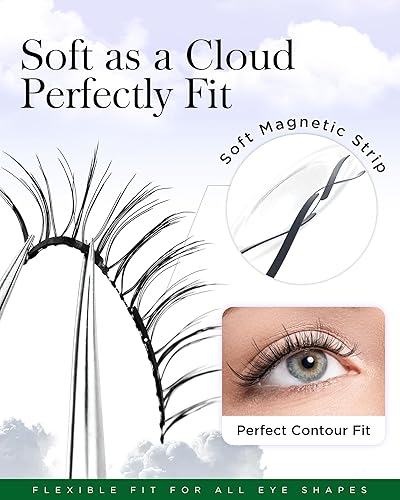 Miniatura 10 de BEYELIAN Extensiones de pestañas postizas en racimo de 72 unidades, rizo D, de 0.35-0.630 pulgadas, pestañas postizas en racimo, extensiones de