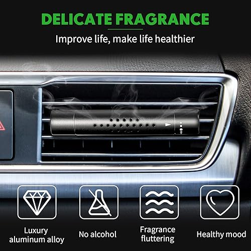 Miniatura 4 de 2 piezas de ambientador para automóvil, clips de ventilación cilíndricos de aceite esencial para ambientador de automóvil, clip de ventilación con