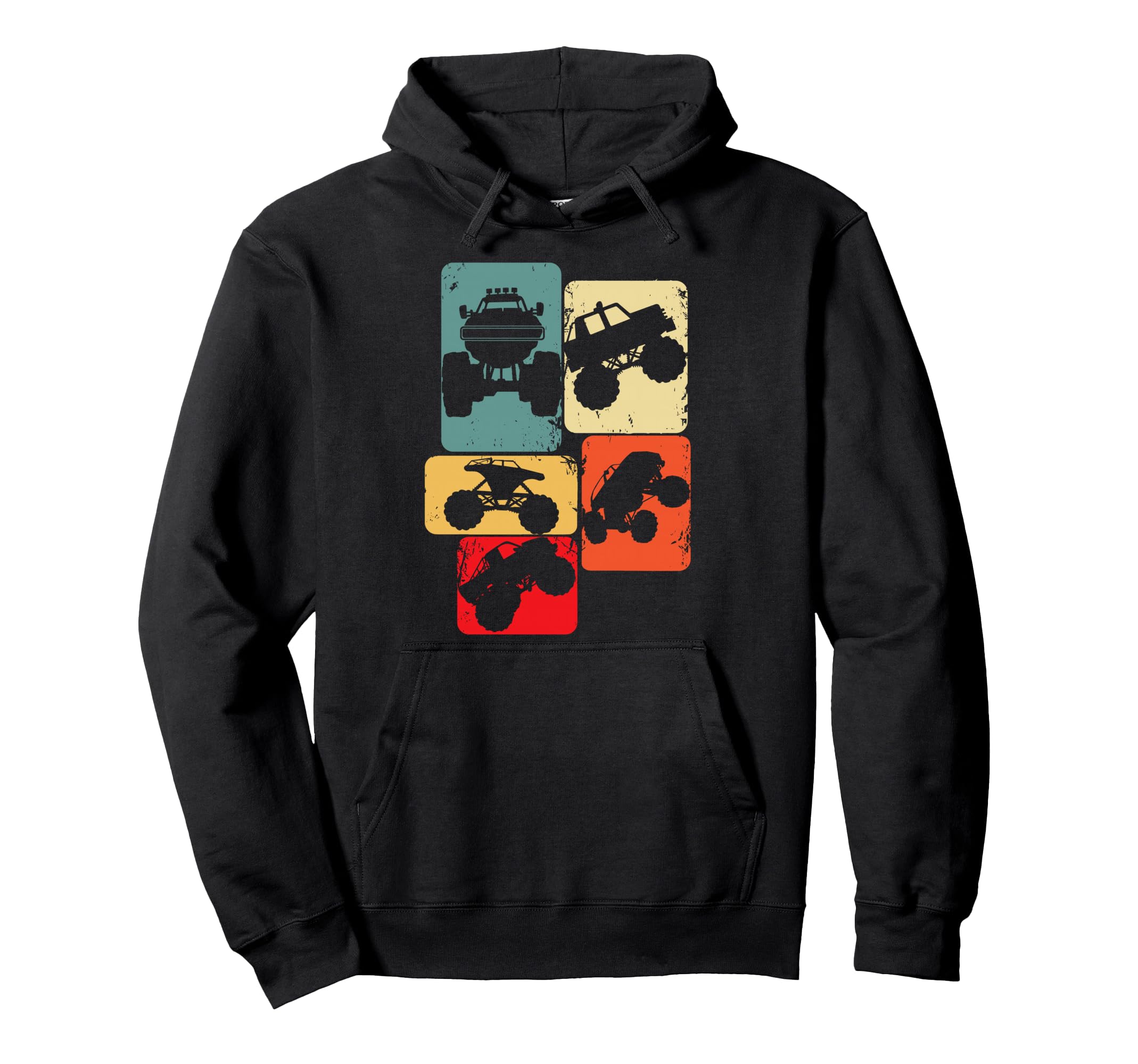Monster Truck Boys Kids Pullover Hoodie