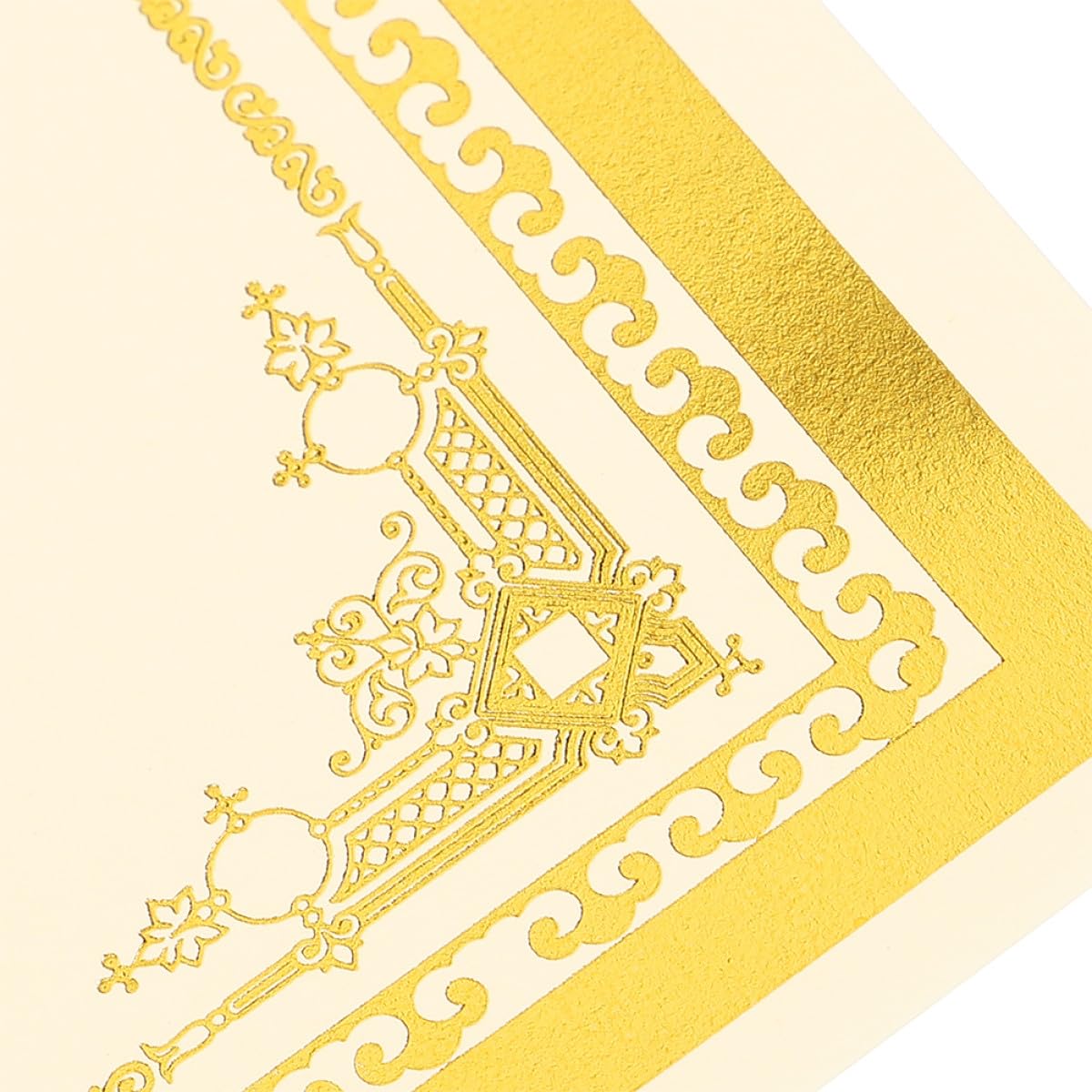 Zertifikatspapier Glattes Schreibpapier Blanko Zertifikatspapier zum Drucken mit goldenen Prägung Abschlussgeschenk 35 Blatt für Schulzeugnisse und Akademische Auszeichnungen