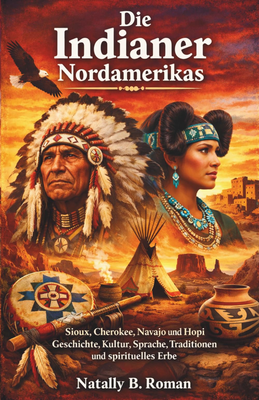 Die Indianer Nordamerikas: Sioux Cherokee Navajo und Hopi Geschichte Kultur Sprache Traditionen und spirituelles Erbe