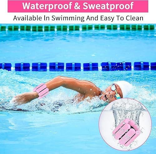 Miniatura 3 de Pesas de muñeca y tobillo para mujer, pesas ajustables para piernas y brazos, pesas de tobillo para pilates, caminar, yoga, baile, barras, gimnasio