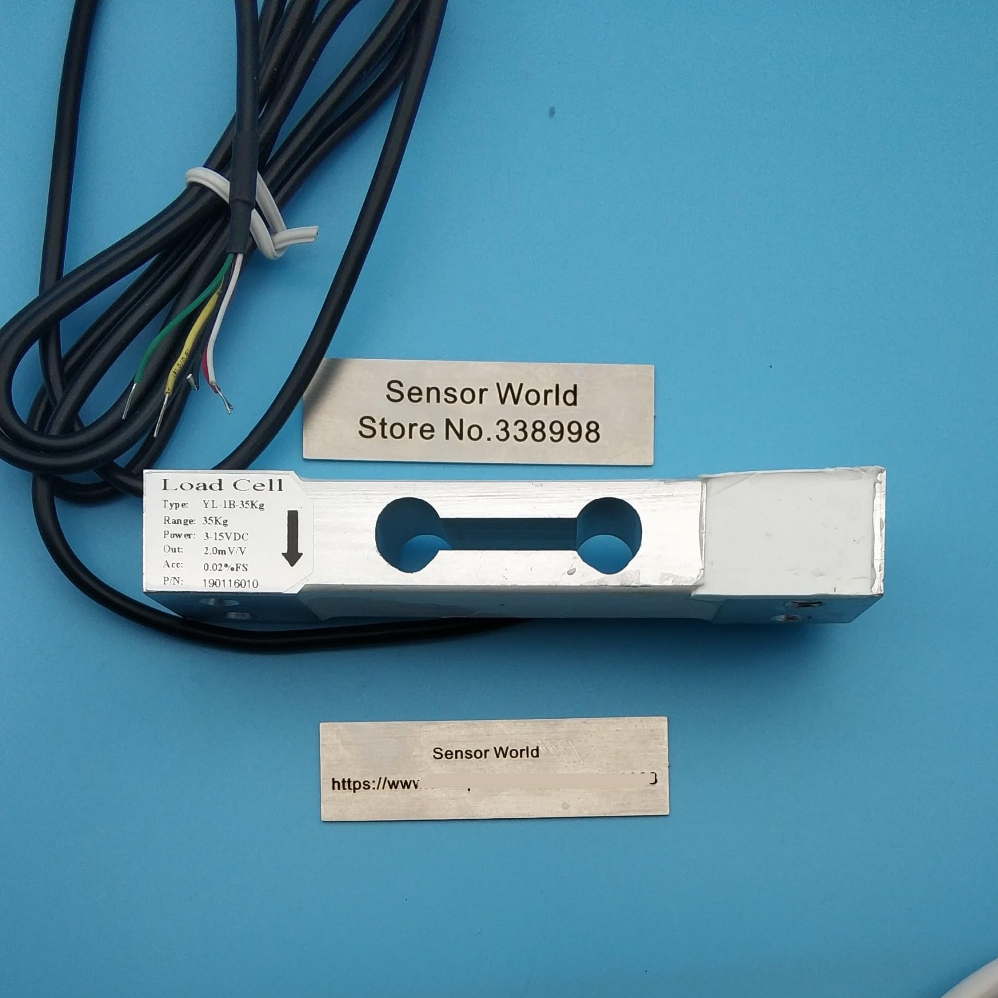 Doppelloch-Parallelbalken-Wägezellensensor aus Aluminiumlegierung YL-1B-10kg YL-1B-20kg YL-1B-35Kg YL-1B-40kg YL-1B-50kg YL-1B-100kg(YL-1B-35kg)