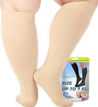 ABSOLUTE SUPPORT Men & Women Compression Socks, 20-30mmHg