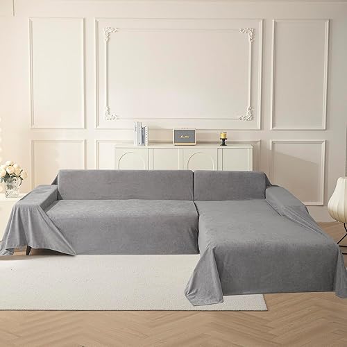 Miniatura 7 de MYSKY HOME Funda de sofá para sofá de 2 cojines, protector suave y antideslizante, lavable, fundas de sofá para sofá seccional, toalla de sofá para