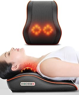 Toshionics Shiatsu Back & Neck Massager Cervical Spine Pillow Massager Neck Massager Pillow Neck Waist Shoulder Lumbar Back Body For Muscle Pain Relief