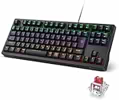 iClever ゲーミングキーボード 赤軸 テンキーレス 日本語配列 有線 91 Amazon | iClever ゲーミングキーボード 赤軸 テンキーレス 日本