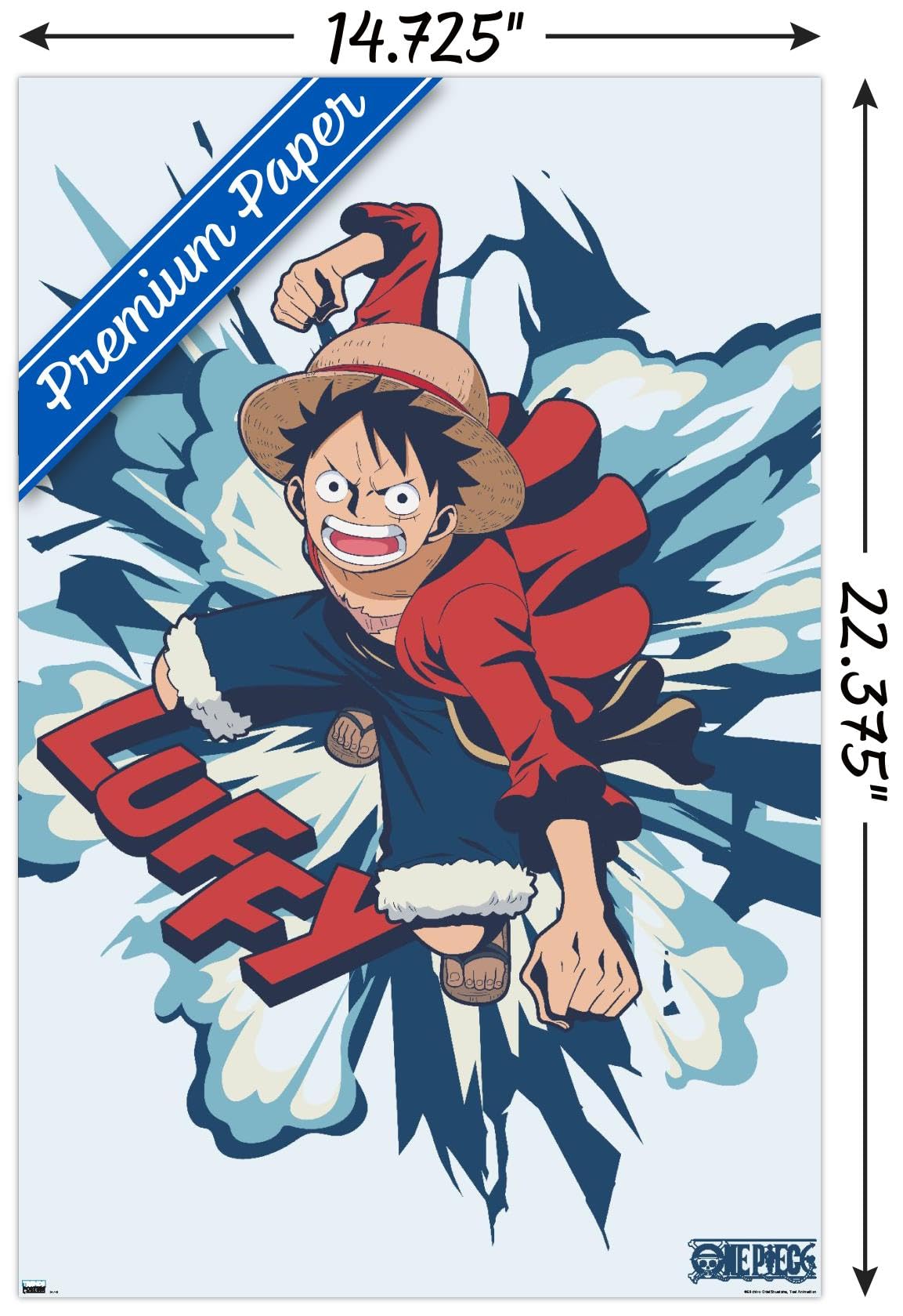 アフィッシュアバンラレットルフィアック フィアックのポスター Amazon.com: One Piece: Fishman Island - Luffy Punch Wall Poster