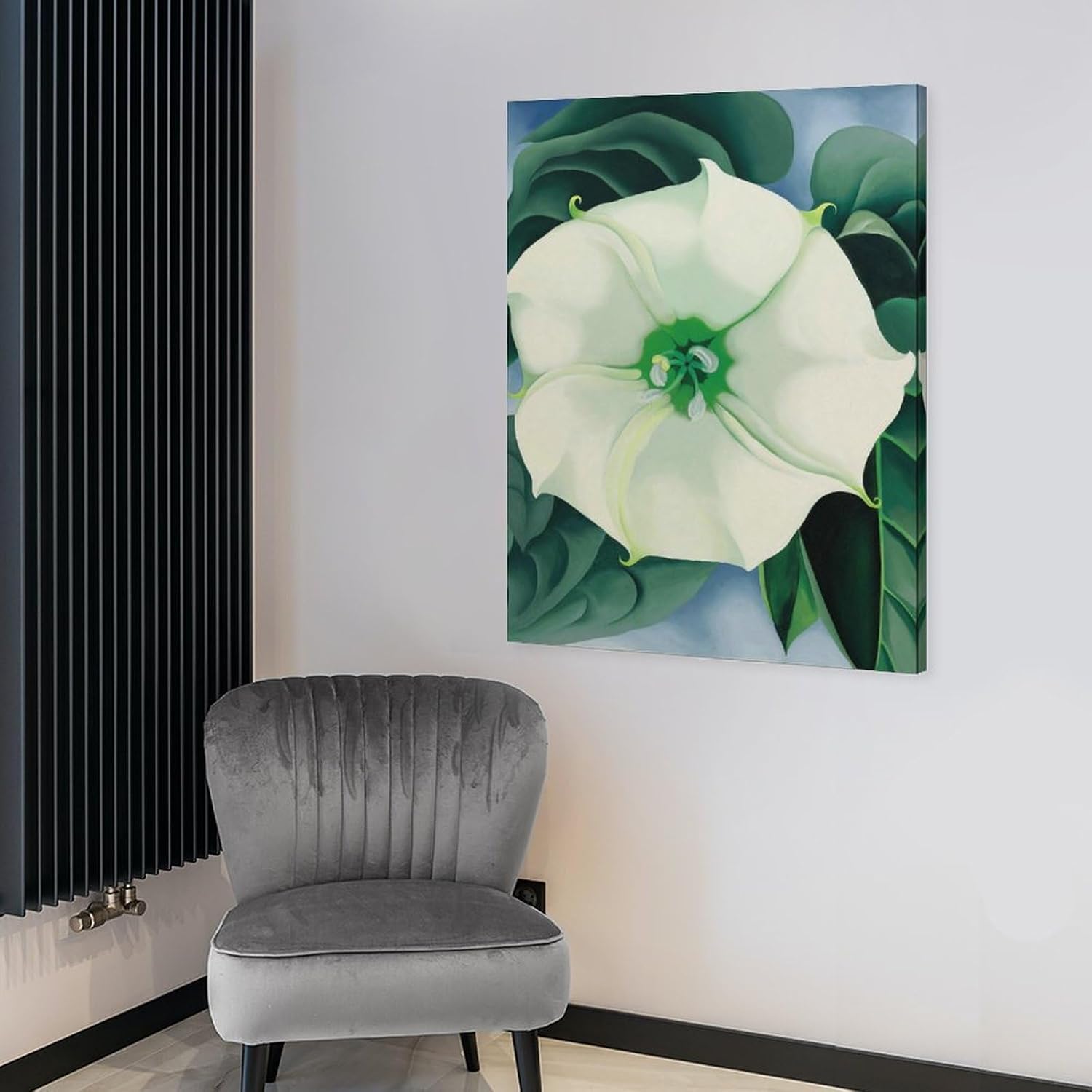 Jimson Weed by Georgia O'Keeffe Prints Wall Art Poster Room Aesthetic Poster Print Art Wall Painting Canvas Posters Gifts Modern Picture Frame 20x24inch(50x60cm)