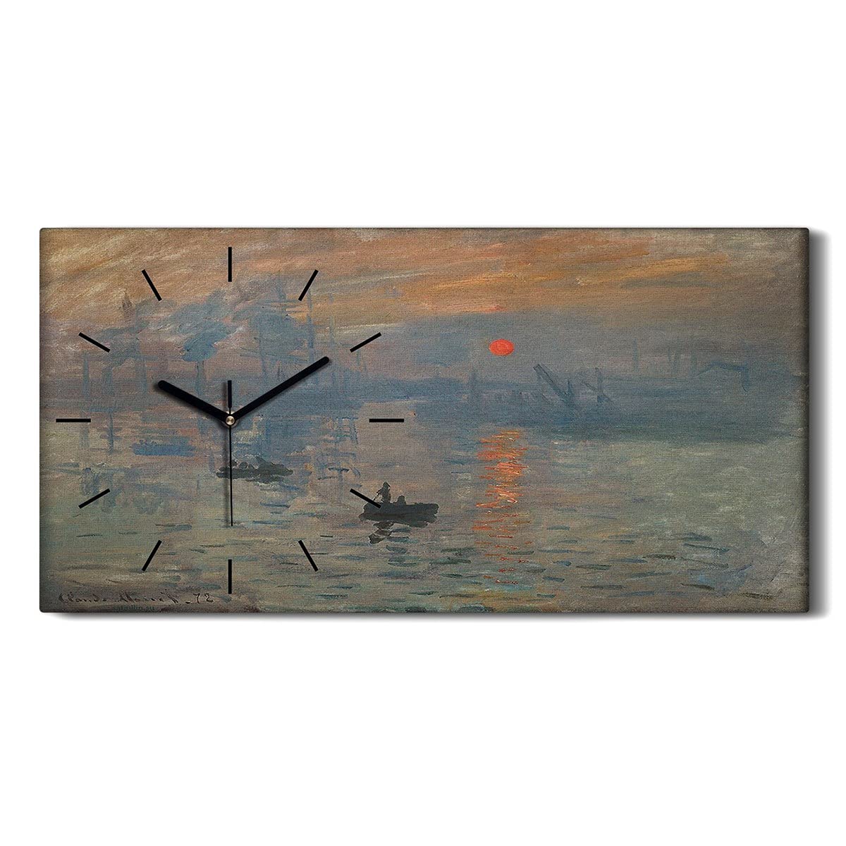 Horloge sur Toile Finis les Tic-Tac Horloge Salon et Chambre Zen