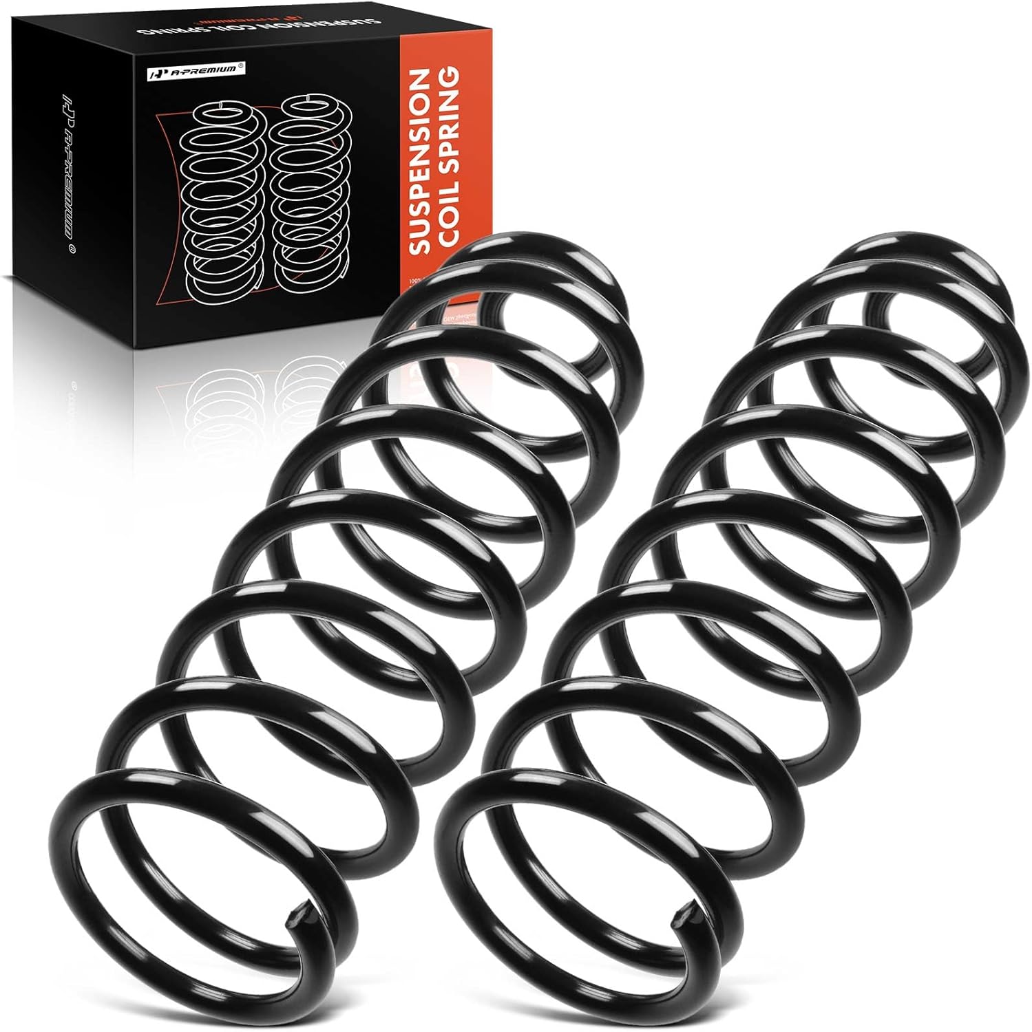 A-Premium Front Coil Springs Compatible with Volvo 850 1993-1997, C70 1998-2004, S70 V70 1998-2000, Driver and Passenger Side, 2-Pack, Replace# 3546893
