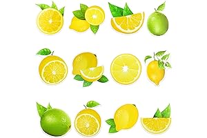 72-Piece Lemon Cutouts: Dazzling Summer Decor for Classrooms and Homes