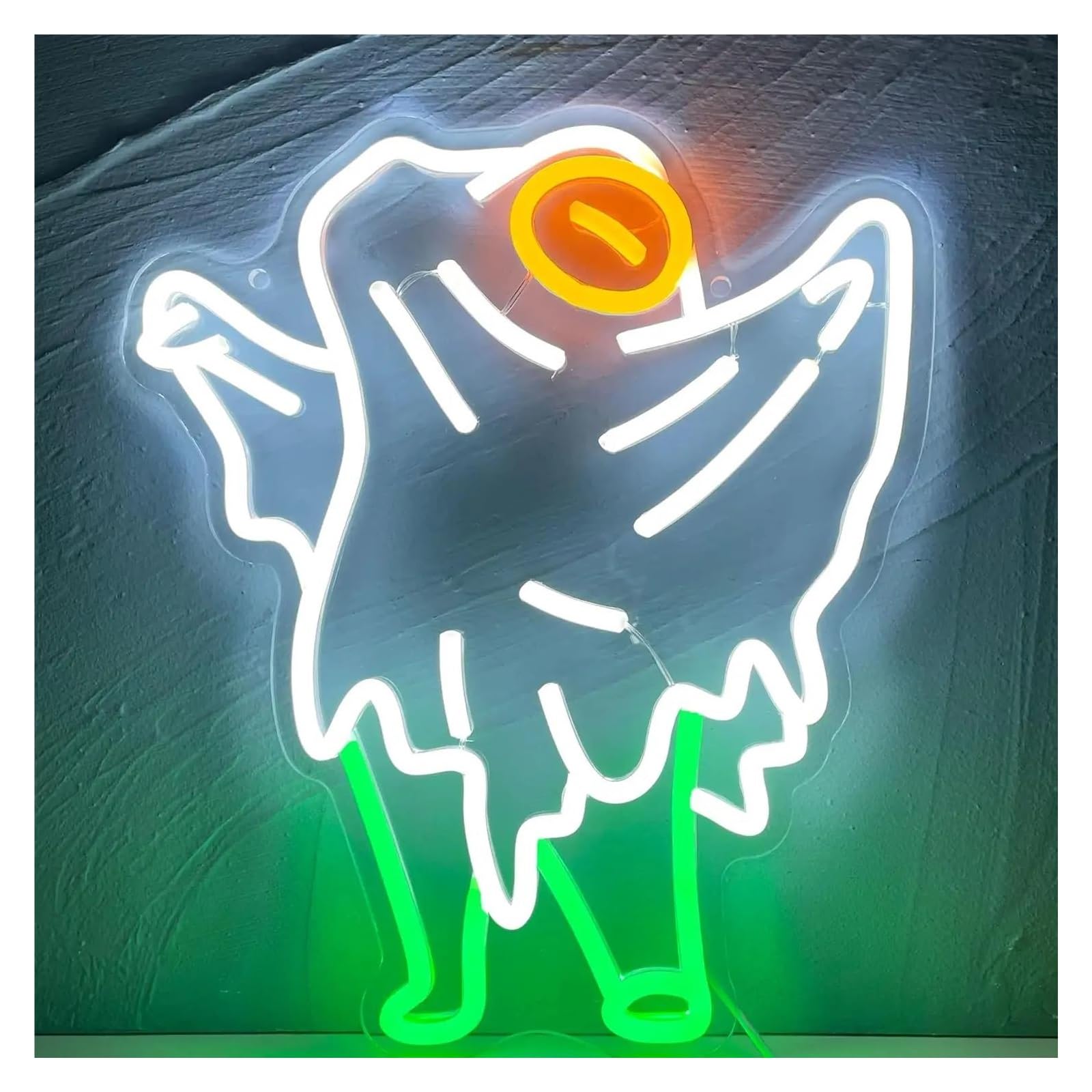 SHOUXI Sign Lamp Ghost Neon Sign USB Powered Light Dimmable for Club Man Cave Home Bar Party Personzalized Decor 29cmx33.6cm