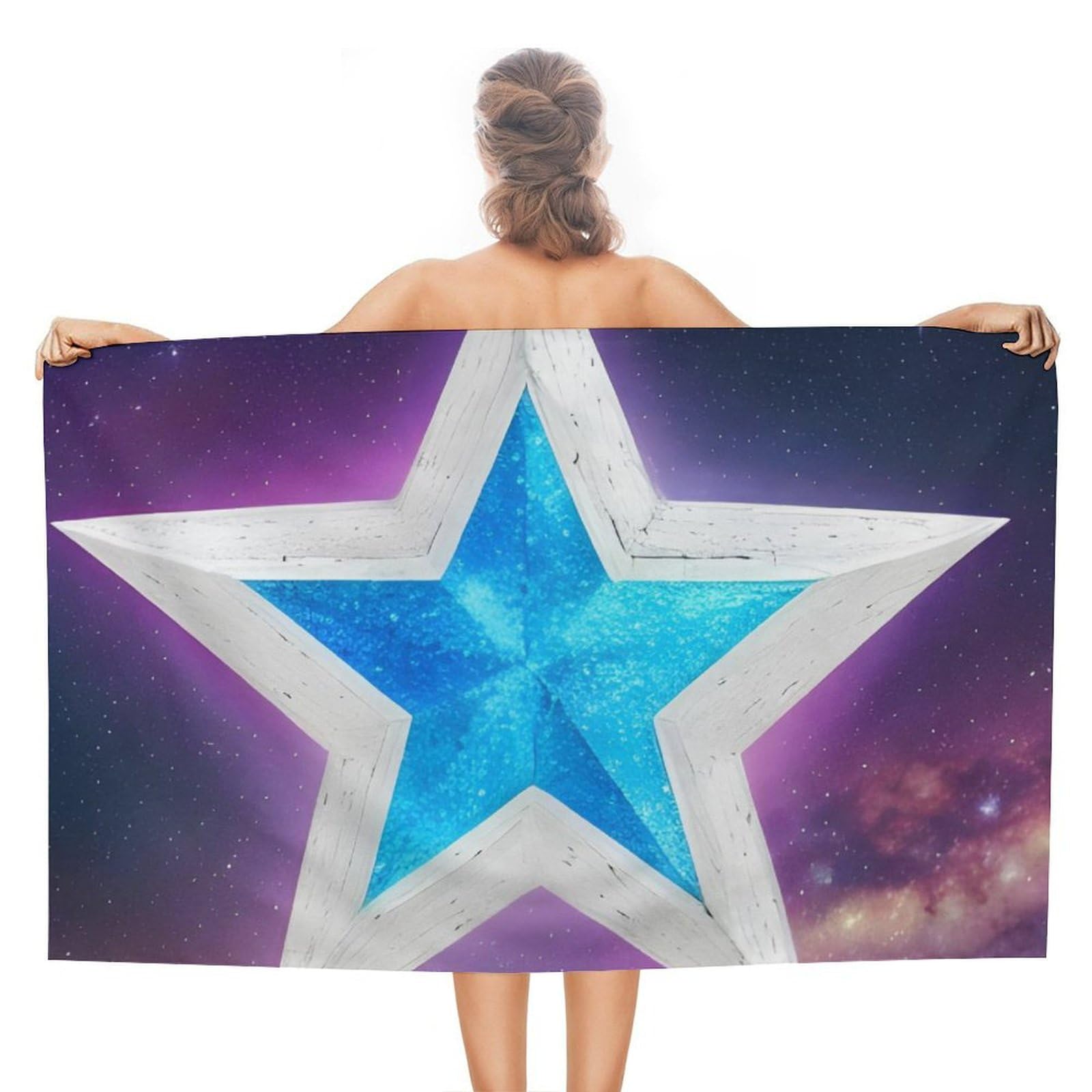 LSRCPD Beach Towels Stars Swim Swimming Camping Bath For Adults Women 80X130Cm