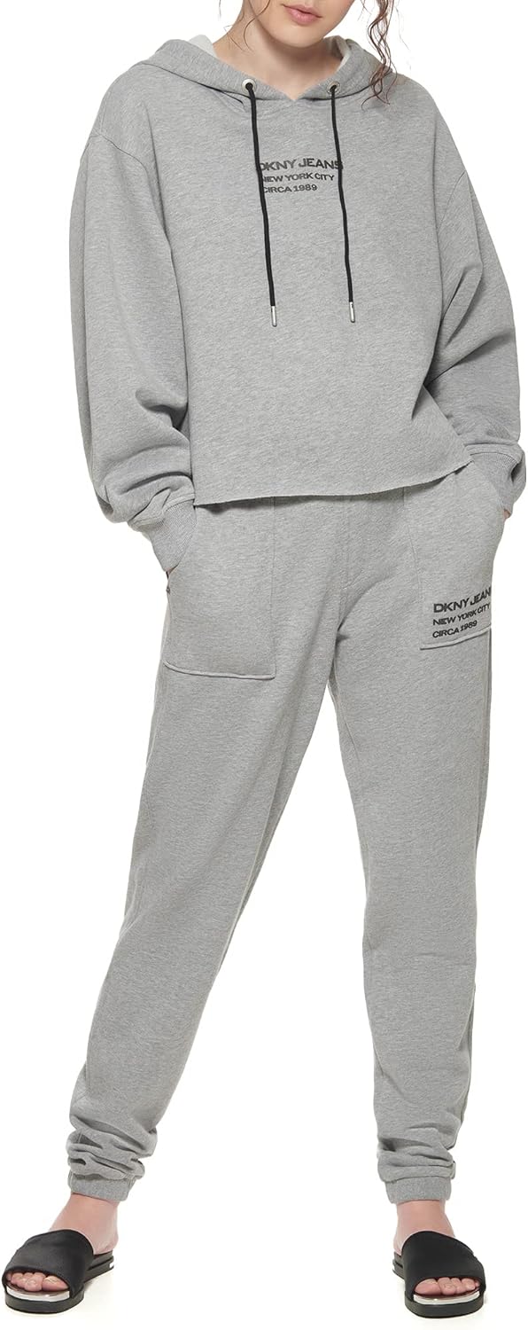 DKNY Women's Mid Rise Drawstring Joggers