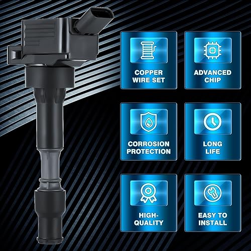 Miniatura 2 de Paquete de 4 bobinas de encendido para Hyundai Elantra 2.0L L4 2017-2020, Kona 2018-2020, Sonata 2016-2019, para Kia Forte 2016-2020, Koup 2016,