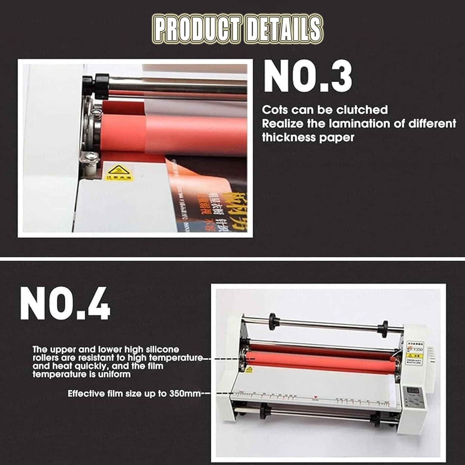 Plastificadora Papel Plastificadora,Máquina Laminadora En Frío En Caliente,Máquina Laminadora De Una O Dos Caras,para Fotos Documentos Tarjetas,para Uso Comercial Oficina Escolar