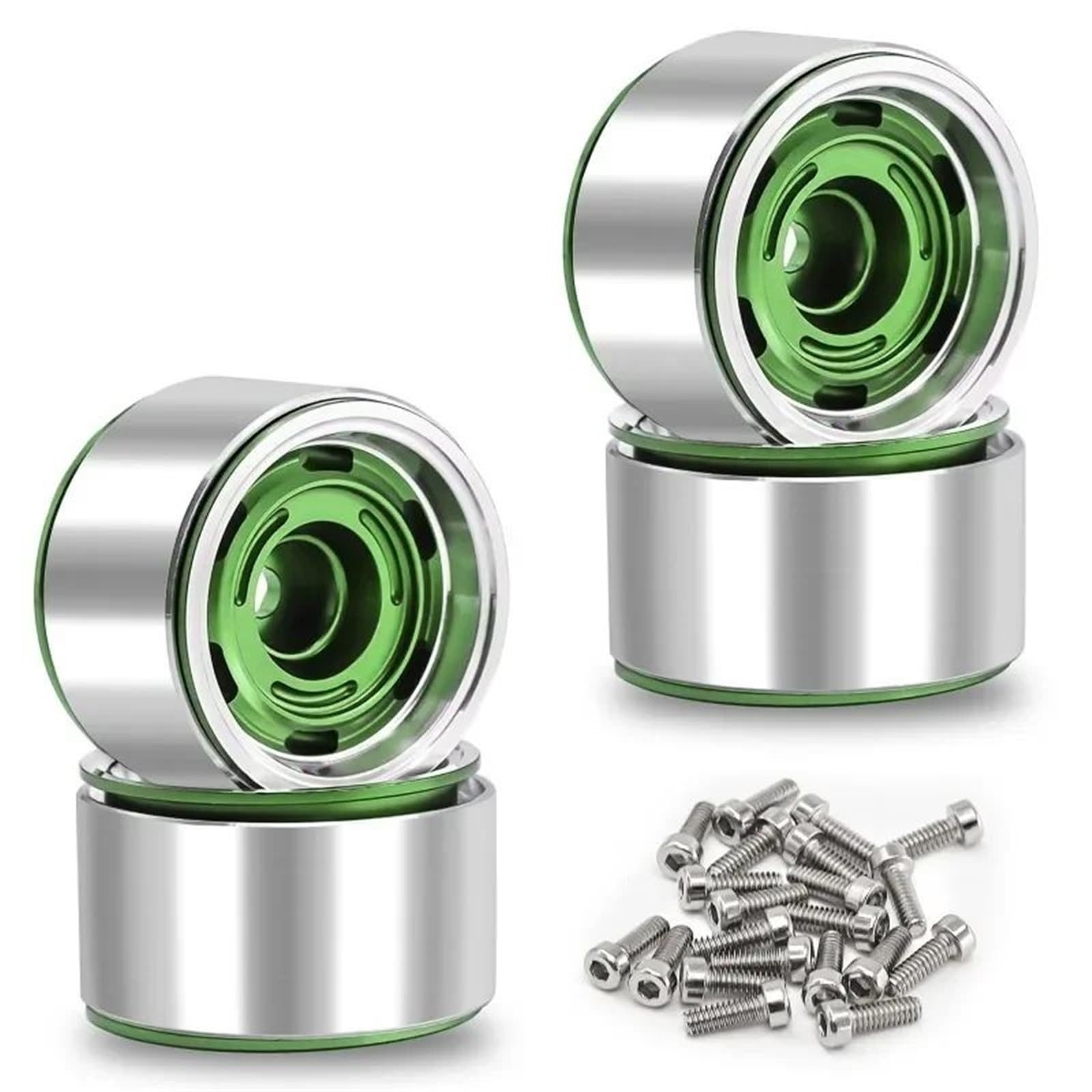 Für Trx4m Für Scx24 Für Fcx24 Für Ascent Für Axial 1/18 Rc Auto Beadlock Räder 1,0 Zoll Metall Rad Felgen Aluminium Legierung Rc Reparieren Zubehör