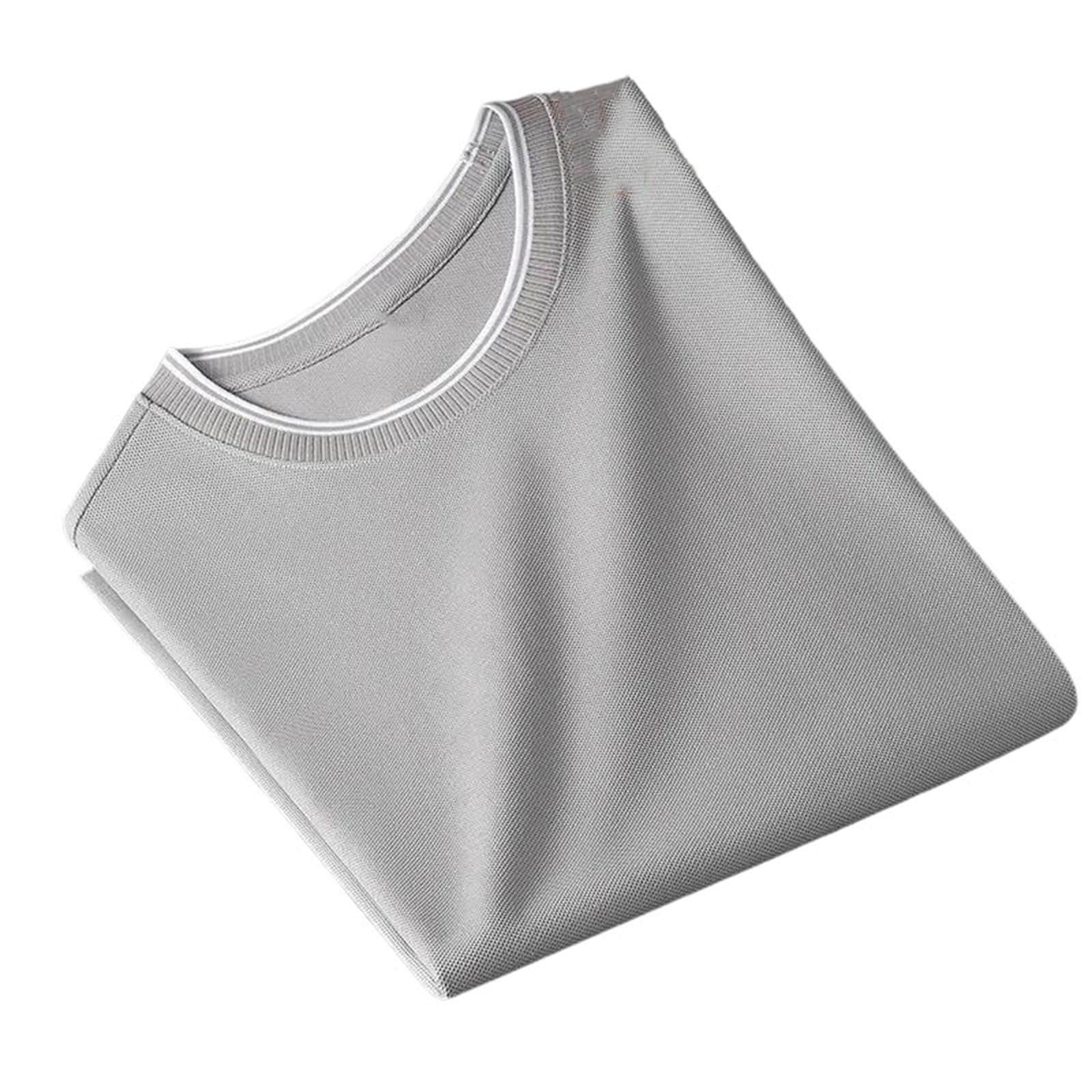 Camiseta de algodón para hombre, manga corta, transpirable, casual, holgada, ligera, para uso diario