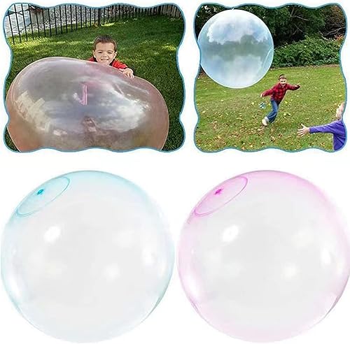 Bola de burbujas de agua, inflable, rellena de agua, bola de goma suave para exteriores, playa, piscina, fiesta, talla XL