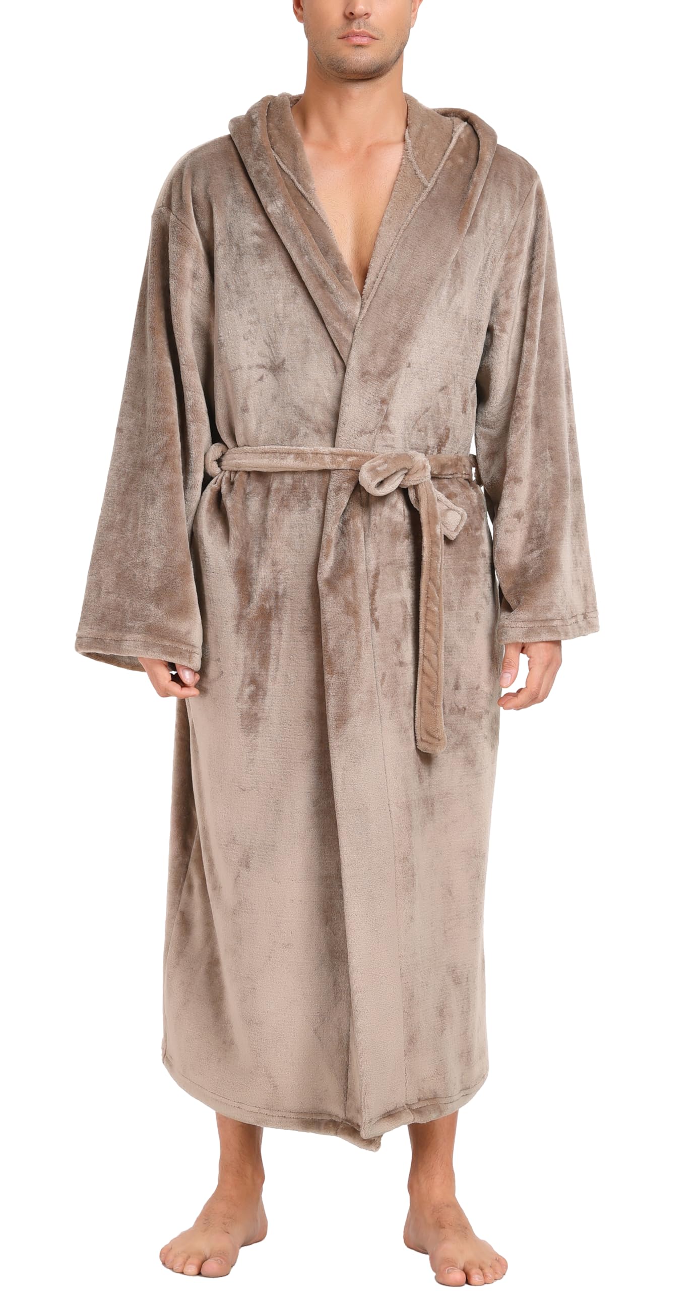 Vlazom Vestaglia Uomo Invernale Pile Vestaglia Lunga Invernale Pajama con Accappatoio Vestaglia Invernale Lunghe S-3XL