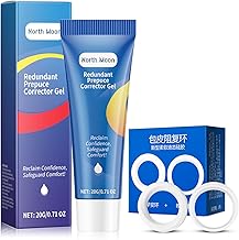 Phimosis Ointment for Men,Phimosis Cream with Phimosis Stretching Rings,Phimosis Corrector Gels,Natural Ingredients,Foreskin Phimosis Correction Gel,Quick Relief