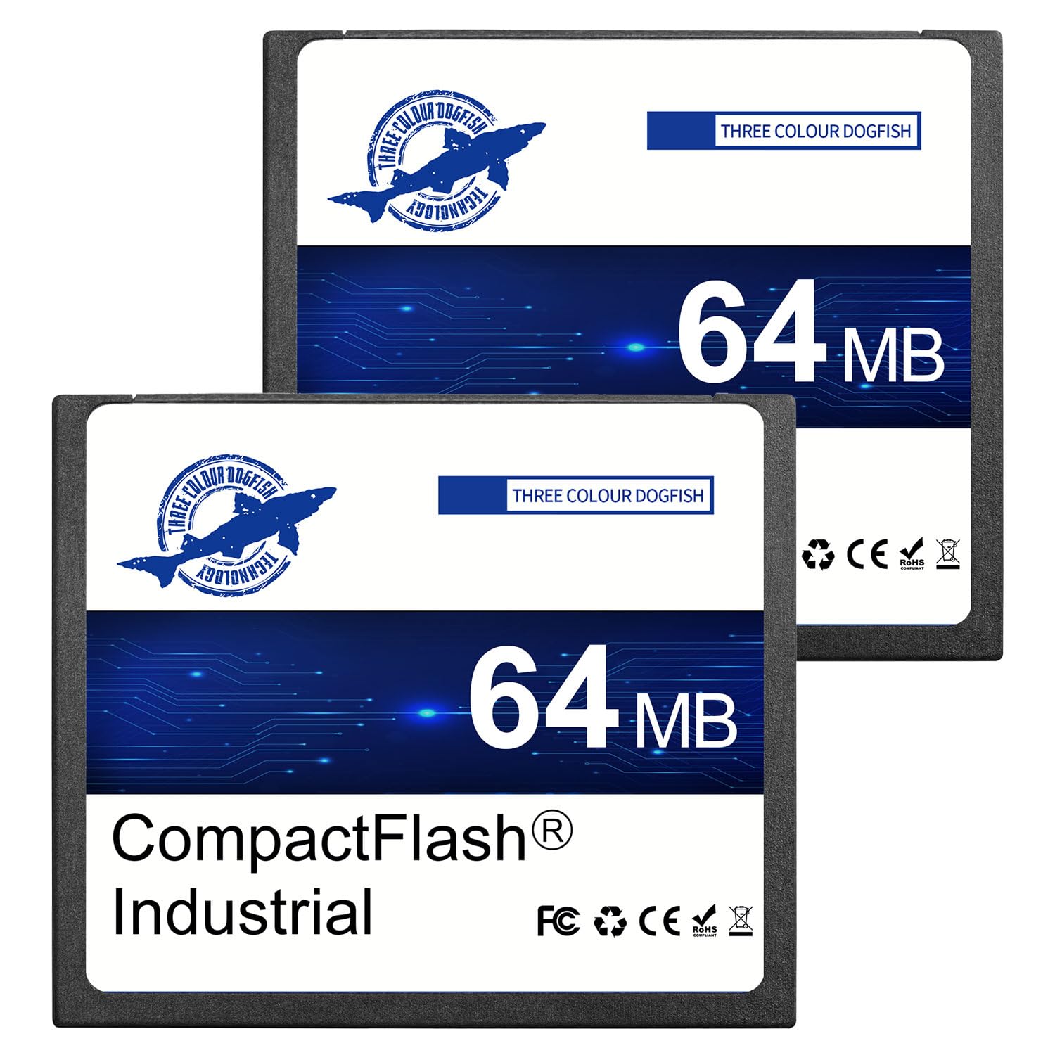 Dogfish Carte Mémoire Compact Flash 64Mo 2Pack CF Type I