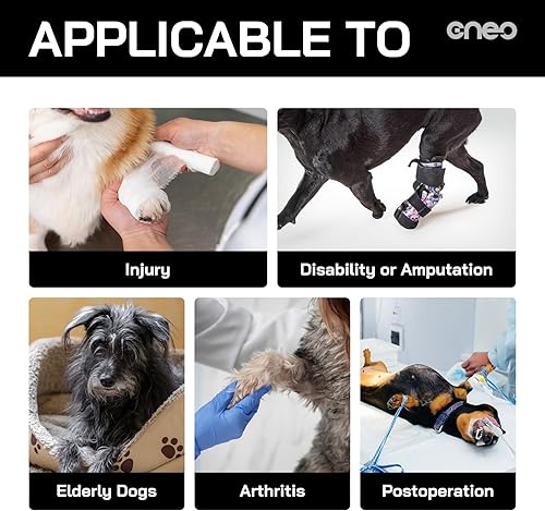 Miniatura 4 de Arnés de elevación para perros, arnés de perro para perros medianos y grandes, arnés de apoyo ajustable para patas traseras, arnés para mascotas de