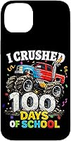 Vista 15 de I Crushed 100 Days of School - Monster Truck 100th Day Boys Case for iPhone 16