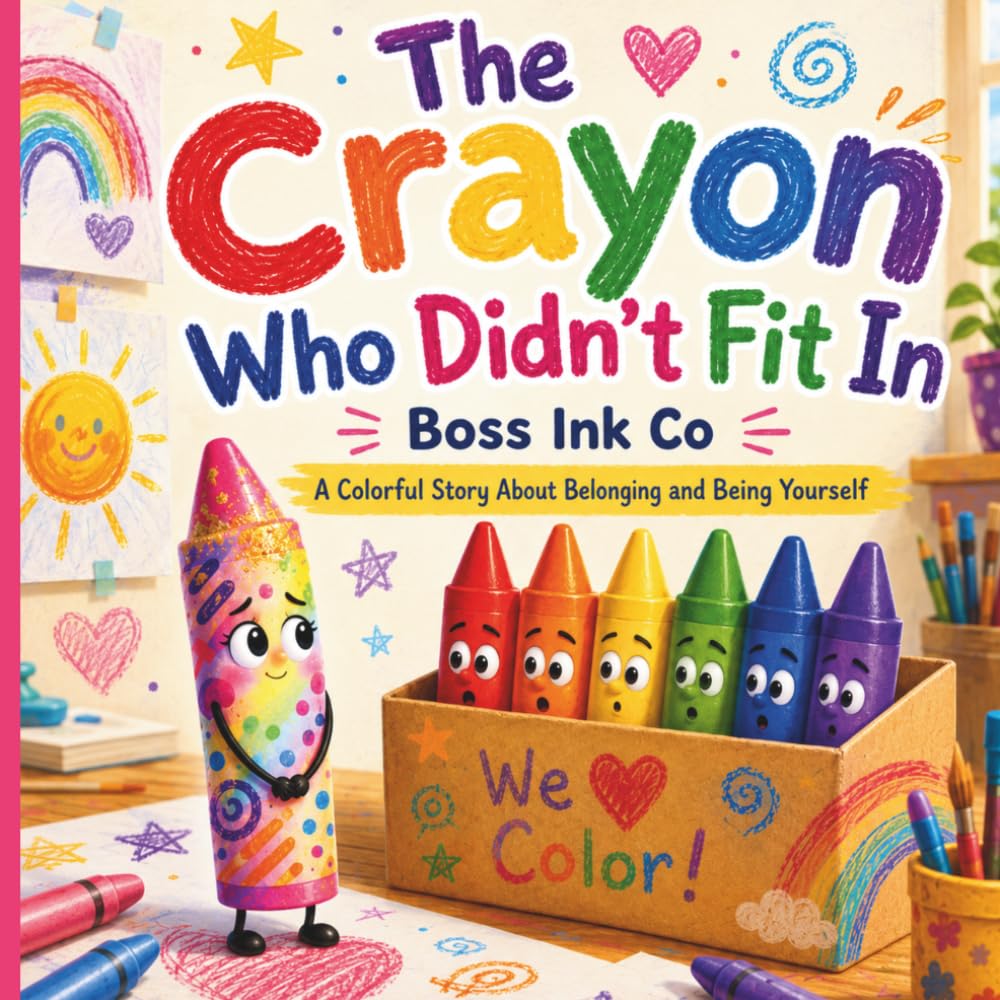 The Crayon Who Didn’t Fit In: A Colorful Story About Belonging, Confidence, and Being Yourself