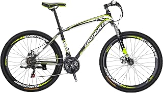 EUROBIKE OBK 27.5 Wheels Mountain Bike Daul Disc Brakes 21 Speed Mens Bicycle Front…