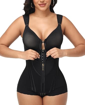 SHAPSHE Fajas Colombianas Moldeadoras Body Shaper with Bra Stage 2 3 Post Surgery High Compression Garment Steel Bones