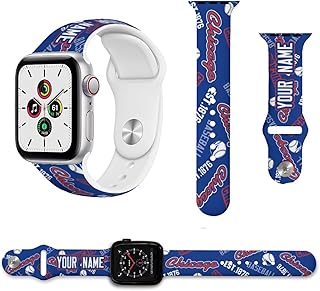 Custom Single/Double Buckle Strap,Silicone Watch Band With Name,Replacement Strap 38/40mm,42/44mm.Gift For Fans.