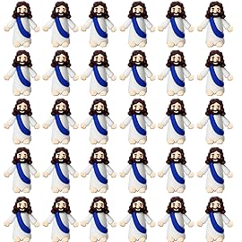AKFAHOIF Mini Jesus Figures, Set of 30pcs Action Figures Little Jesus Figures, Tiny Jesus Figures to Hide and Seek Religious Gifts for Easter Egg Stuffers