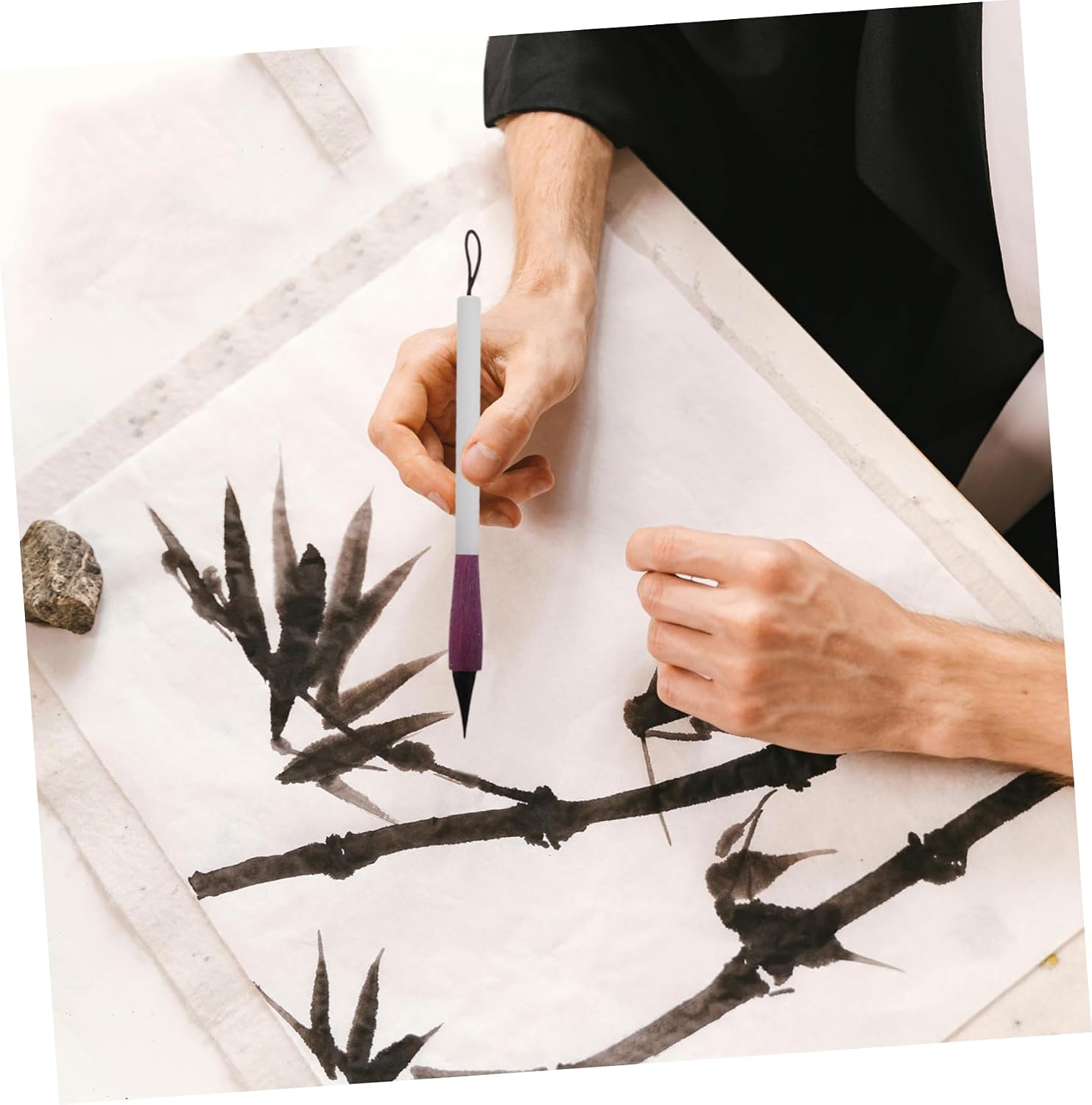 NUOBESTY Calligraphy Brush for Chinese Calligraphy and Painting Fine Tip Writing Brush for Precise Control for Artists and Students Lightweight and Portable for Versatile Use