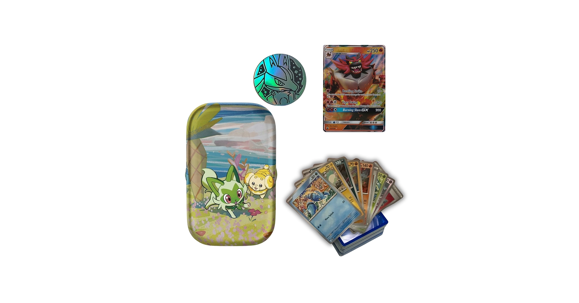 Amazon | 究極のポケモンミニ缶セット - トレーディングカード50枚