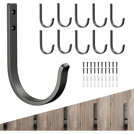 10-Pack Wall Mount Metal Hanger