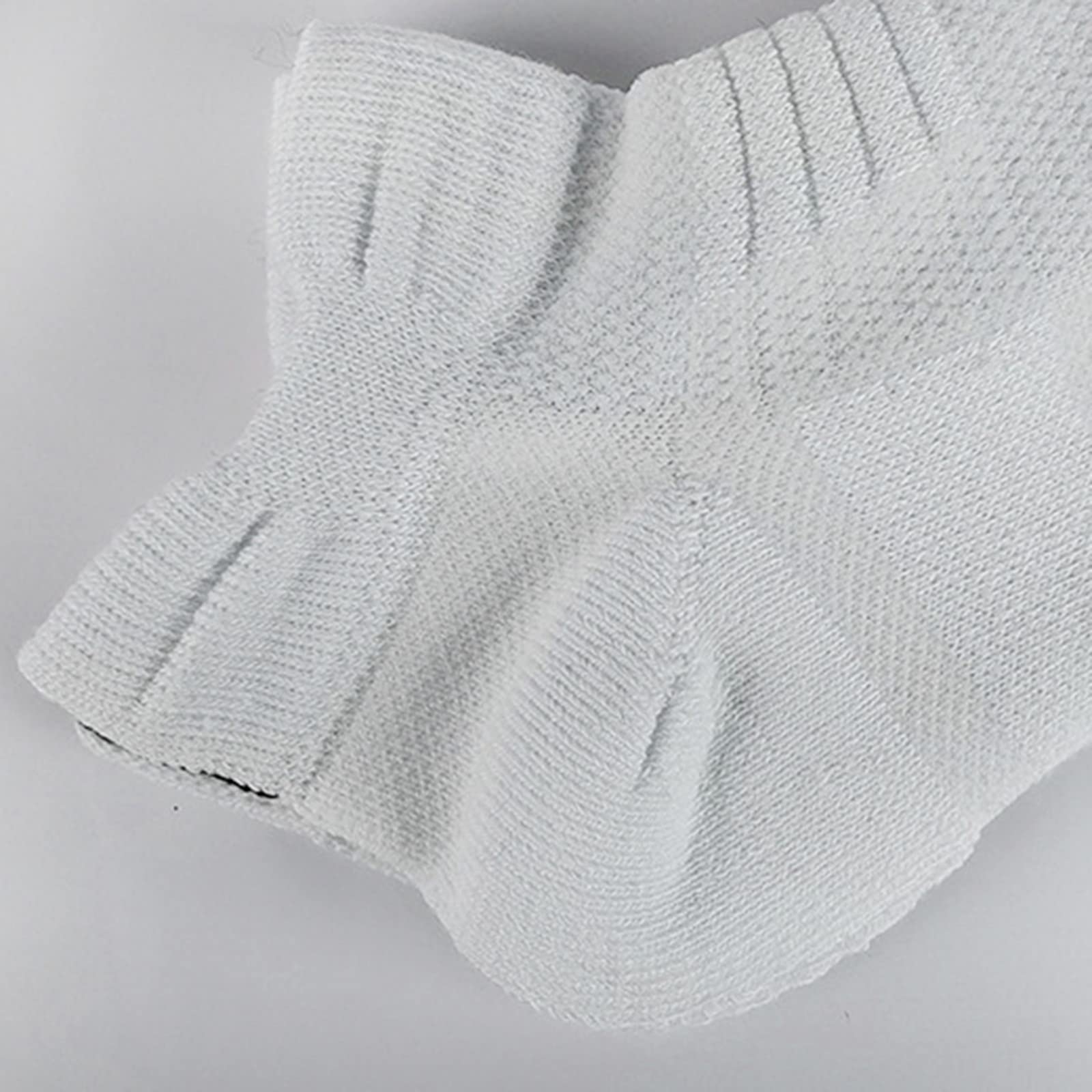 6 par skarpetek do sneakersów, tkanina siatkowa, dla kobiet i mężczyzn, skarpety sportowe, krótkie, bawełniane, oddychające, biały, rozmiar uniwersalny
