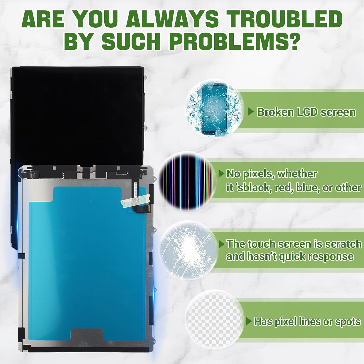 New Black LCD Screen for iPad 10 Gen 10.9'' 2022 A2696 A2757 A2777 Display LCD Screen Replacement with Upgraded Repair Tools Kit-Only LCD,Not Include Touch Digitizer