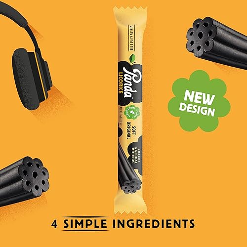 Miniatura 5 de Panda  Regaliz original suave y natural  Caramelo de regaliz negro Pure Panda hecho con solo 4 ingredientes naturales  Vegano y sin grasa  200 g - 7