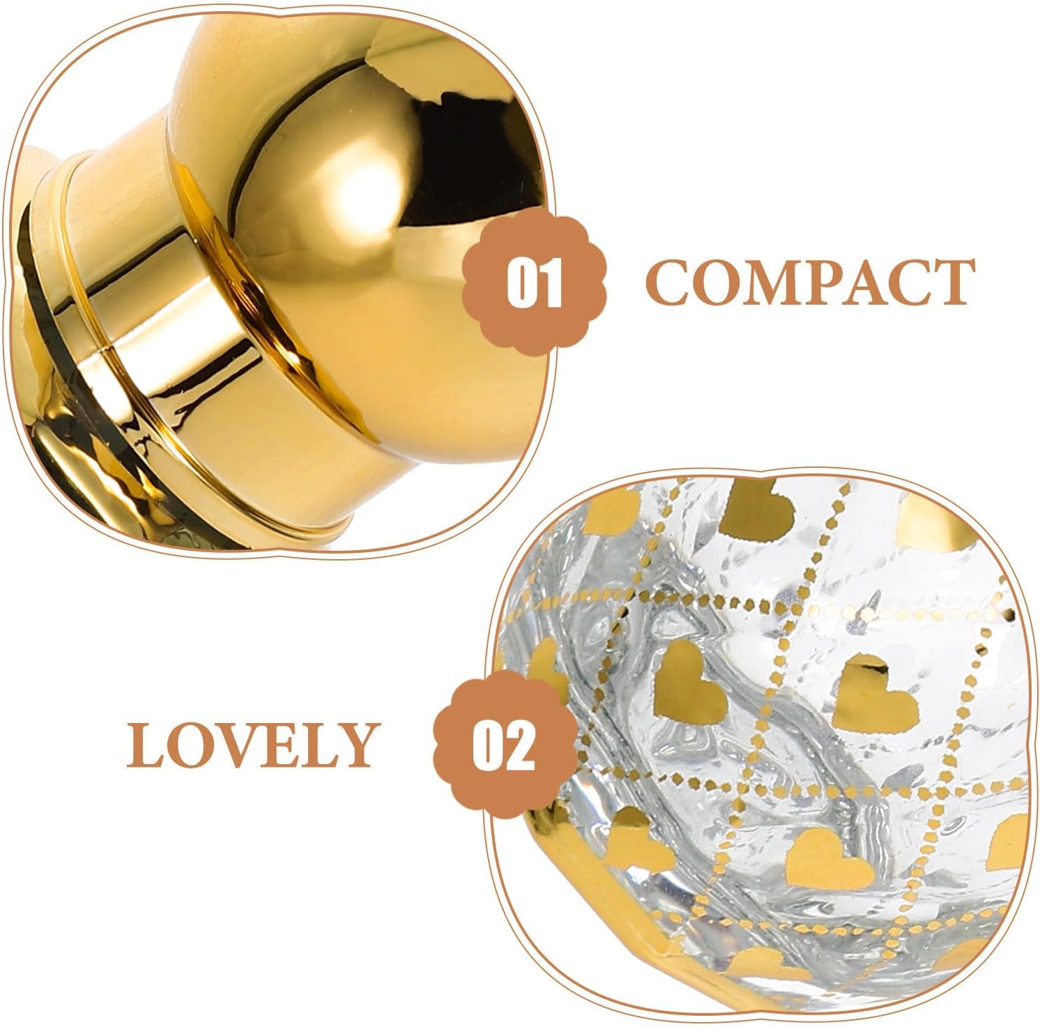 Glass Roller Bottles with Compact Design and Mess-free Application 8ml 4pcs Refillable Cosmetic Bottles for Essential Oils and Perfumes for Travel and-the-go Use
